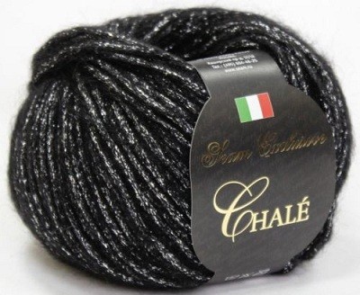 Chale (Seam) 316 черный, пряжа 50г