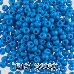 63080 (E191) голубой круглый бисер Preciosa 5г
