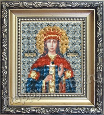 Б-1049 &quot;Икона святой мученицы Екатерины&quot; набор для вышивания бисером