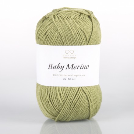 Baby Merino (Infinity) 9336 оливковый, пряжа 50г