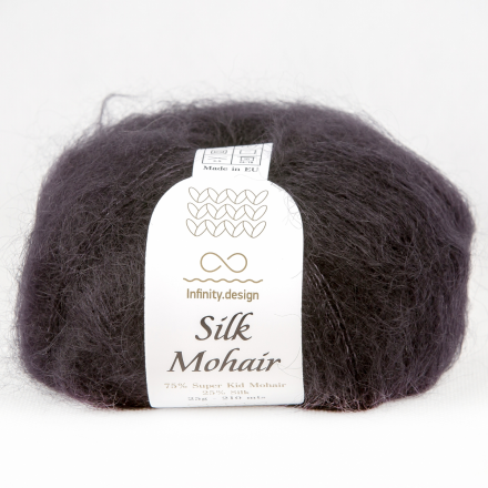Silk Mohair (Infinity) 1099 черный, пряжа 25г