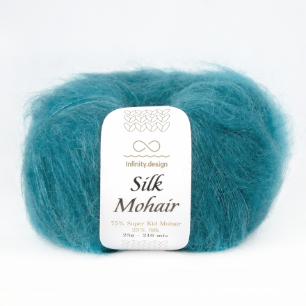 Silk Mohair (Infinity) 6545 серо-зеленый, пряжа 25г