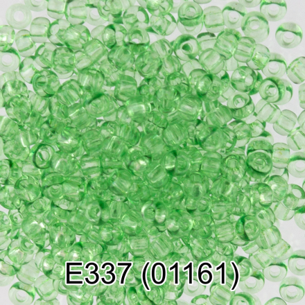 01161 (E337) св.зеленый круглый бисер Preciosa 5г