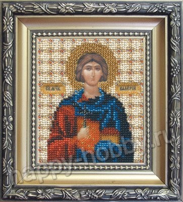 Б-1070 &quot;Икона святого мученика Валерия&quot; набор для вышивания бисером