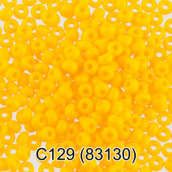 83130 (C129) яр.желтый круглый бисер Preciosa 5г