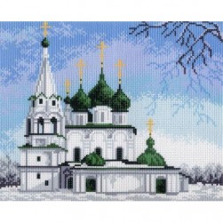 0691-1 &quot;Церковь Спаса-на-Городу&quot; канва с нанесенным рисунком