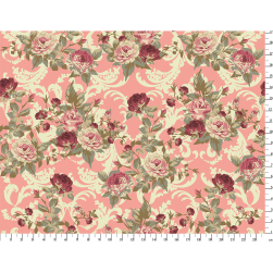 Викторианские розы, ВР-17 розовый, ткань для пэчворка 50х55 см