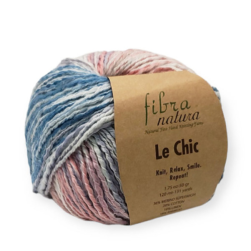 Le Chic (Fibra Natura) 15-205 розовый-голубой, пряжа 50г