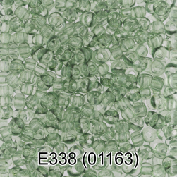 01163 (E338) т.зеленый гелевый бисер, 5г
