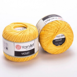 Violet (Yarnart) 4653 светлый желтый, пряжа 50г