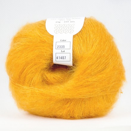 Silk Mohair (Infinity) 2335 желтый, пряжа 25г