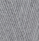 Lanagold 800 (Alize) 21 серый, пряжа 100г