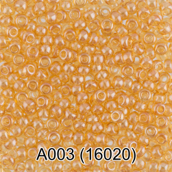 16020 (A003) песочный прозрачный бисер, 5г