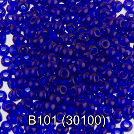 30100 (B101) т.васильковый круглый бисер Preciosa 5г