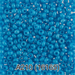 16165 (A210) голубой непрозрачный бисер, 5г