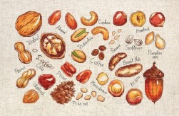 B1165 &quot;Орехи и семена&quot; набор для вышивания крестом
