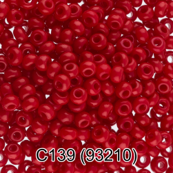Бисер Preciosa 93210 (C139) бордовый непрозрачный, 5г
