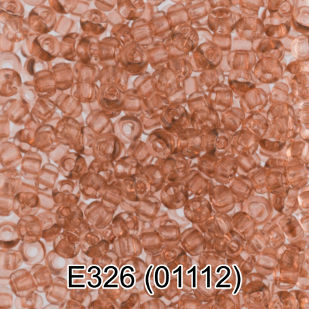 01112 (E326) св.коричневый круглый бисер Preciosa 5г