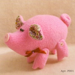 P001 &quot;Розовый поросенок&quot; набор для изготовления игрушки &quot;PIG STORY&quot;