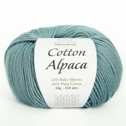 Cotton Alpaca (Infinity) 7252 морская волна, пряжа 50г