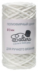 Saltera 01 белый шнур полиэфирный 200г
