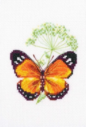 EH365 &quot;Цветок тмина и бабочка&quot; набор для вышивки крестом