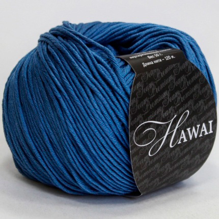 Hawai (Seam) 312 синий джинс, пряжа 50г