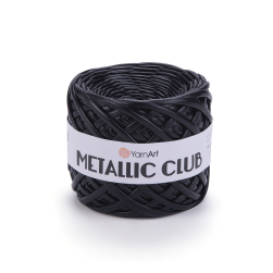 Metallic Club (Yarnart) 8120 чёрный, пряжа 180г
