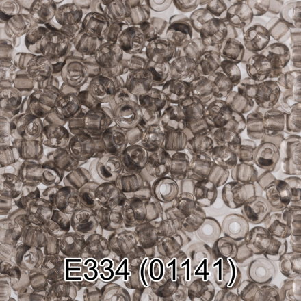 01141 (E334)  т.коричневый гелевый бисер, 5г