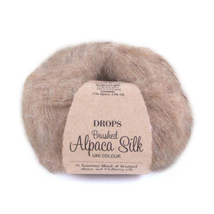 Brushed Alpaca Silk (Drops) 05 бежевый, пряжа 25г