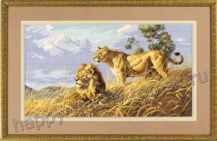 03866 &quot;Африканские львы&quot; набор для вышивания крестом