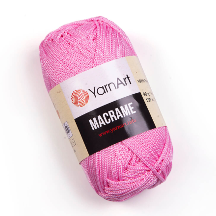Macrame (Yarnart) 147 розовый, пряжа 90г