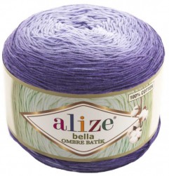 Bella Ombre Batik (Alize) 7406 фиолетовый, пряжа 250г