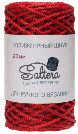 Saltera 03 красный шнур полиэфирный 200г