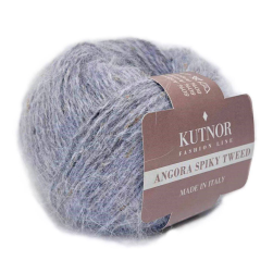 Angora Spiky Tweed (Kutnor) 1206 серый меланж, пряжа 25г