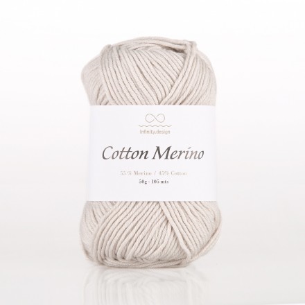 Cotton Merino (Infinity) 1015 молочный, пряжа 50г