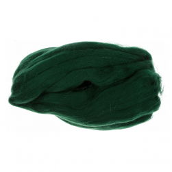 0062 т.зеленый, МШФ тонкая шерсть для валяния 50г