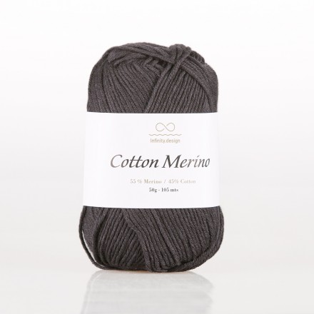 Cotton Merino (Infinity) 1099 черный, пряжа 50г