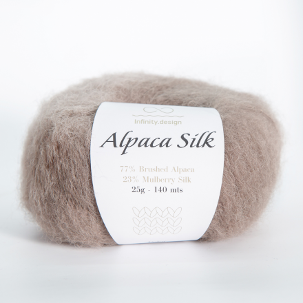 Alpaca Silk (Infinity) 2652 темный беж, пряжа 25г