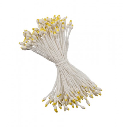 TIC/NSM-4 бело-жёлтые тычинки для искусственных цветов