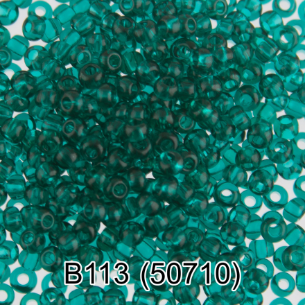 50710 (B113) изумрудный круглый бисер Preciosa 5г