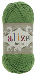 Bella (Alize) 492 зеленый, пряжа 100г