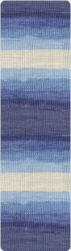 Bella batik (Alize) 3299 синий принт, пряжа 100г