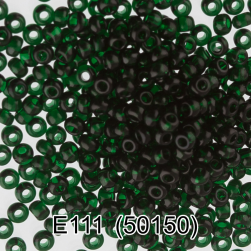 50150 (E111) т.зеленый круглый бисер Preciosa 5г