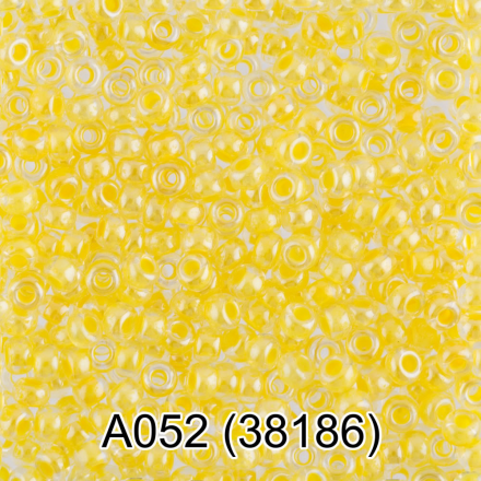 38186 (A052) желтый круглый бисер Preciosa 5г