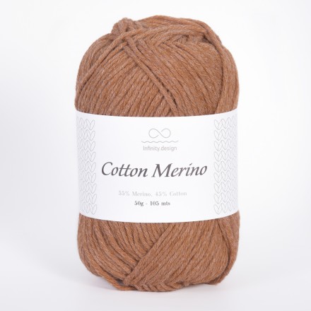 Cotton Merino (Infinity) 2336 коричневый, пряжа 50г