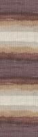 Bella batik (Alize) 3300 коричневый принт, пряжа 100г