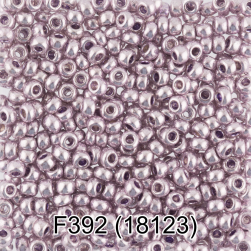 18123 (F392) фиолетовый металлик, бисер, 5г
