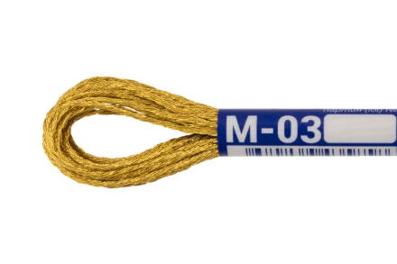 М-03 золото металлик Gamma, 8м