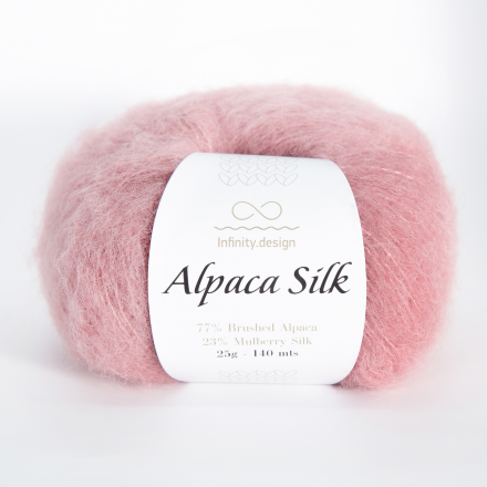 Alpaca Silk (Infinity) 4042 античный розовый, пряжа 25г